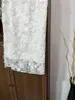 Saias Top End Mulheres Moda Laço Branco 3D Flor Slim Saia Elegante Senhora Jacquard Todos Match Cintura Alta Envolvida Hip