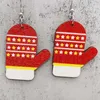 Dangle Brincos Criativos Luvas de Natal de Inverno para Mulheres Bolo de Madeira Vela Lágrima 2023 Jóias Atacado