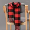 Scarves 190 35cm Women Warm Classic Lattice Scarf Fashion Casual Cashmere Couple Plaid Winter Men Business Unisex Muffler Hijab