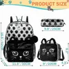 Backpacks BIKAB Kids Plecak Koty 3 w 1 plecak z lunchem plecak gimnazjalny torby dla dzieci dla dziewcząt szkolne torby dla dziewcząt Q231108