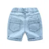 Shorts Summer Boys 'Denim Shorts Fashion Hole Jeans pour enfants Style coréen Garçons Casual Denim Shorts Enfants 2 3 4 5 6 7 8 Ans 230406