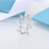 Ожерелье Tiffanybead TiffanyJewelry Desginer High версия T Leaf Ring Кольцо Женское белое медное покрытие с настоящим золотым и персонализированным.