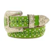 Designer Belt Simon Belt för män Kvinnors glänsande diamantblomma Buckle Belt Rhinestone