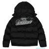 Down Parkas Jaquetas Masculinas Trapstar London Shooters Hooded Puffer Jaqueta Preto Reflexivo Bordado Térmico Hoodie Homens Casaco de Inverno 230620ssl2ui