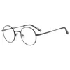 Solglasögon Shinu Koncise Style Metal Round-Frame Glasögon Anti Blue Ray Recept Eyewear Progressive Multifocal Lenses Glasses3Color