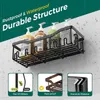 Dusch Caddy Shelf Organizer Rack, Self Adhesive Badrumshyllor Korg, Home Farmhouse Wall inuti Organisation och förvaringsdekor, ingen borrning