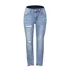Jeans da donna Jeans elasticizzati da donna Trend Blu a vita alta Strappo Moda casual Abbigliamento da strada Pantaloni a matita in denim 230407