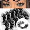 False Eyelashes 8D Sexy Eye Fluffy Curling Thick Faux Mink Lashes 5 Paar Natural Handmade Makeup Lash Extension Supplies