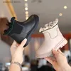 Botas nova marca menina de couro macio chelsea botas para crianças sapatos casuais moda respirável criança princesa antiderrapante botas curtas t231107