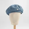 Bérets 2023 Béret Chapeau pour femmes Artiste français Bonnet en coton Vintage Élégant Lady Winter Caps Show Face Small