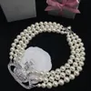 Designer Brand Pendant Halsband Letter Vivian Chokers Luxury Women Fashion Jewelry Metal Pearl Necklace Cjeweler Westwood 4444788