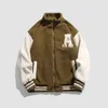 Herrenjacken Männer Winter Dicke Warme Lammwolle Schaffell Baseball Bomber Mantel Unisex Frauen Varsity Jacke Lose Chic Street Hip Hop Jacken 231107