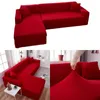 Housses de chaise rouge quatre saisons Type universel lait soie élastique housse de canapé complet imprimé canapé pour 3 housse de coussin