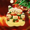 Noel Ailesi Reçine Kolye Hediye Odası Dekor DIY El Yazısı İsim Noel Noel Baba Dekorasyonları Yeni
