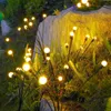 Gräsmatta lampor Solar Outdoor Light Led Firefly Lamp Garden Decoration Waterproof Garden Home Lawn Fireworks Light Floor New Year Christmas P230406