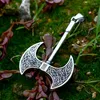 Pendanthalsband Axe of Ares Viking Celtic Knot rostfritt stål Män kvinnor kedja punk trendiga smycken kreativitet present grossist