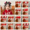 Haarschmuck Plüsch Kinder Rote Haarnadel Allgleiches Blume Quaste Alter Stil Baby Kopfbedeckung Schleife Hanfu Sticks