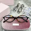 Lunettes de soleil ovales en acétate tortue de luxe Mu femmes mode Uv400 dame extérieur Simple noir optique lunettes de Prescription 0XQ9