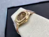 3K Factory produce l'elegante orologio business da uomo della serie 5711 con movimento ultrasottile 324, quadrante marrone spesso 8,3 mm, vetro zaffiro, acciaio inossidabile oro rosa 904 e scatola.