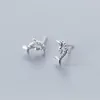 Orecchini a bottone Orecchini estivi a forma di animale dolce in argento sterling 925 genuini per le donne Gioielli da indossare ogni giorno