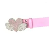 Ceintures 2023 Harajuku Ceinture de taille Shinning Heart Wing Boucle Cowgirl