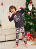 Family Matching Outfits Christmas Clothing Set Cartoon Deer Print Pajamas for Adult Kids Nightwear Pyjamas Sleepwear Suit 231107