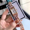 Diğer Saatler Lüks Lady Watch En İyi Marka Tasarımcısı 24mm Dikdörtgen Kadın Kadın Saatler Paslanmaz Çelik Band Moda Bilek Swatches Women Mothersv Alen J230407