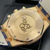 Ap Swiss Luxury Wrist Watches Men's Watch Royal Ap Oak Series 26331or Rose Gold Blue Plate 41mm Diameter Automatic Mechanical Business Casual Watch ZCRD