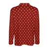 Polos pour hommes Rétro Gold Dot Polo décontracté Festive Polka Dots T-shirts à manches longues Design Automne Tendance Oversize Top Cadeau d'anniversaire