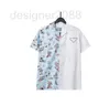 Casual shirts van de herenontwerper Spring zomer Nieuwe hoogwaardige katoenen afdrukken Korte mouw ronde nek paneel t-shirt maat m-l-xl-xxl-xxxl kleur zwart witte zbms