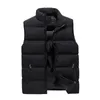 Men's Vests Autumn And Winter Solid Color Down Cotton Zipper Vest Fashionable Casual Comfortable Lightweight Chaleco Hombre