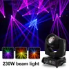 Moving Head Lights 230W 7R Beam Moving Head مع شاشة تعمل باللمس عالية الدقة والإنجليزية تبديل عرض مرحلة الإضاءة المحترفة DJ BAR Q231107