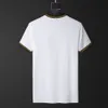 Ropa de diseñador Moda para hombre Camiseta de algodón Tops casuales Carta en el pecho Patrón de impresión bordado de lujo manga corta transpirable hombres ropa camisas Asia tamaño M-5XL