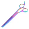 Purple Dragon Professional Pet Scissors for Dog Grooming Sharp Edge Thunning Scissors Clipper Shears Animals Hair Cutting Tools ZZ