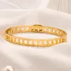 Designer Gift Bangle Bracelet Europe Brand 18K Gold Plated Bracelet Classic Design Spring Love Bracelet Luxury Stainless Steel Jewelry Bangle