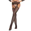 Women Socks Thigh High Suspender Belt Stockings Sexy Black Lace Transparent Tights Stocking Crystal Lingerie Net Casual