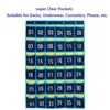 Boîtes de rangement 5X 36 pochettes numérotées tableau téléphone portable sac suspendu organisateur pour supports de calculatrices mobiles