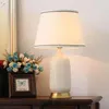 Lampy stołowe American Proste salon sypialnia lampa nocna Ceramiczne biurko studiowanie domu wystawa hala el model dekoracyjny