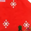 Julekorationer 2023 Söt bordsstol täcker snödekor Hemdekoration Non-woven Red Hat Back täcker middag bordsartiklar 7z