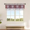 Gordijn Kerst Sneeuwvlok Plaid Pure Gordijnen Voor Keuken Cafe Half Korte Tule Venster Valance Home Decor