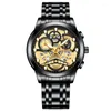 Wristwatches Men's Business Watch Quartz Movement Steel Strap Luminous Luxurious Brand Waterproof Calendar Wristwatch