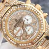 Orologi da polso di lusso svizzeri Ap Epic Royal Ap Oak Series 26320or Orologio da uomo in oro rosa 18 carati con diamanti sul retro Data di cronometraggio 41 mm Orologio meccanico automatico 3SA3