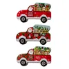 Nya juldekorationer Creative Car Candy Box Tinplate Christmas Gift Box Children Gift Car Toy Box Decoration