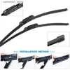 Windshield Wipers Car Wiper Blade For SEAT Altea 26"+26"R 2004-2015 Auto Windscreen Windshield Wipers Blades Window Wash Fit Claw Arms Q231107