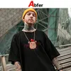 Magliette da uomo Abfer Camicia Harajuku Estetica Punk gotico Cartone animato Orso Camicie grafiche Uomo Estate Hip Hop Camicie oversize Street ops ee 230407