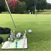 Сумки для гольфа Putting Mirror Swing Straight Practice Eye Line Аксессуары Учебные пособия Тренажер для выравнивания клюшки 230406