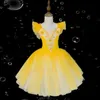 Rompers Children S Ballet Skirt Girls Dance ChildrenSプログラム集団パフォーマンスコスチューム230407