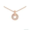 Necklaces Bulgaris Designer Luxury Fashion Women Seiko High Edition S925 Silver Treasure Family Copper Roman Coin Pendant 18k Rose Gold Necklace