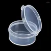 Bouteilles de stockage 200 pièces 5g Pot cosmétique en plastique vide étui transparent avec couvercles à pression boîte Portable maquillage échantillon bouteille Pot conteneurs