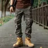 Pantaloni da uomo in cotone mimetico cargo outdoor pantaloni sportivi tattici militari di alta qualità multi tasche pantaloni da combattimento larghi